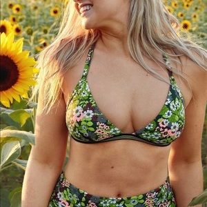 Cheeky Bikini Swimsuit Floral